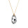 Crystal &amp; Silver Halskette Pear Argent Light Silber vergoldet