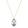 Crystal &amp; Silver Halskette Pear Argent Light Silber vergoldet
