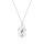 Crystal & Silver Halskette Pear Moonlight in Silber