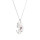 Crystal & Silver Halskette Pear Moonlight in Silber