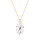 Crystal & Silver Halskette Pear Moonlight Silber vergoldet