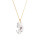 Crystal & Silver Halskette Pear Moonlight Silber vergoldet