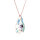Crystal &amp; Silver Halskette Pear Crystal Shimmer Silber Ros&eacute;