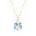 Crystal & Silver Halskette Pear Crystal Shimmer Silber vergoldet