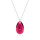 Crystal & Silver Halskette Pear Amethyst Shimmer in Silber