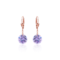 Crystal & Silver Pendel-Ohrhänger Zirkonia...