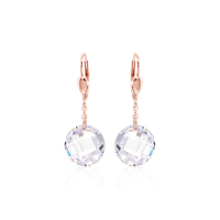 Crystal &amp; Silver Pendel-Ohrh&auml;nger Zirkonia in...