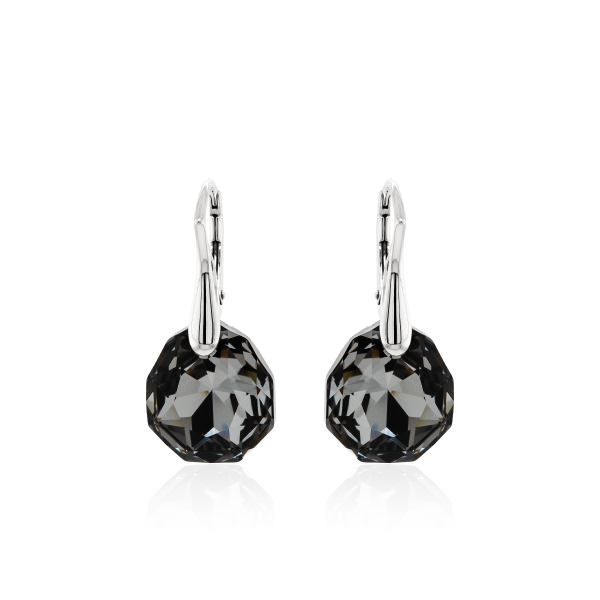 Crystal & Silver Ohrhänger Majestic in Silber Silver Night