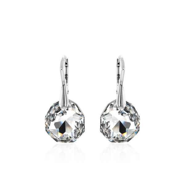 Crystal & Silver Ohrhänger Majestic in Silber Argent Light
