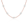 Pearl & Silver Choker-Halskette in Silber Rosé