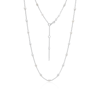 Pearl & Silver Choker-Halskette in Silber