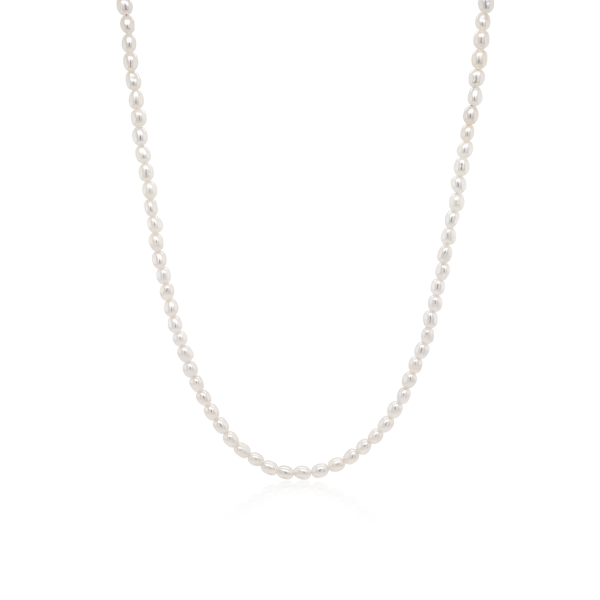 Pearl & Silver Choker-Halskette Perle