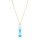 Crystal & Silver Halskette Baguette Aurora Borealis Silber vergoldet