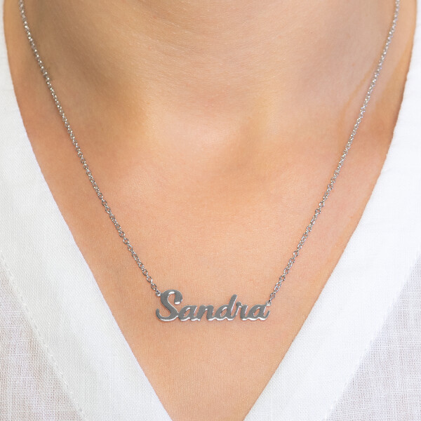Modell Sandra Silber mit Deinem Namen