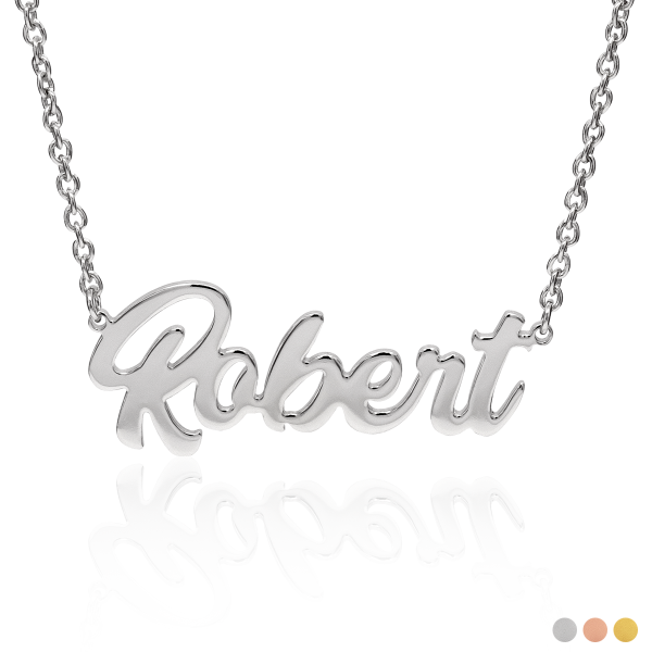 Namenskette Modell "Robert" mit Deinem Namen