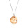 Crystal & Silver Halskette Twist Golden Shadow in Silber