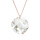 Crystal & Silver Halskette Twist Moonlight Silber Rosé