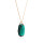 Crystal & Silver Halskette Graphic Emerald Silber vergoldet