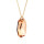 Crystal & Silver Halskette Graphic Golden Shadow Silber vergoldet