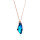 Crystal & Silver Halskette Galactic Bermuda Blue Silber Rosé