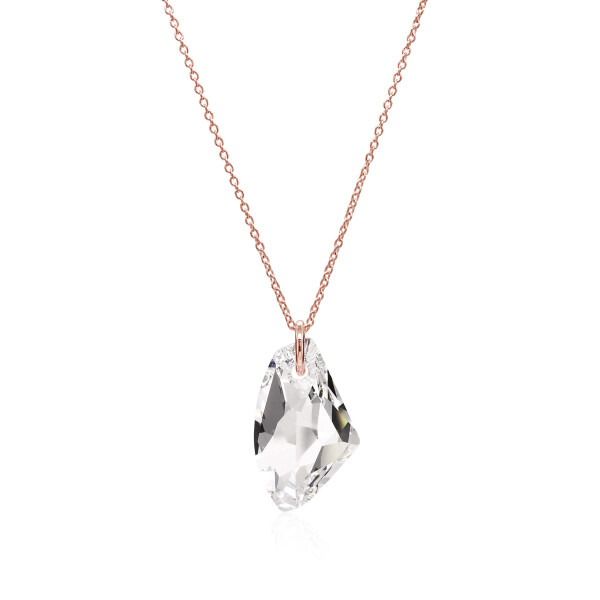 Crystal & Silver Halskette Galactic Moonlight Silber Rosé