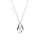 Crystal & Silver Halskette Galactic Moonlight in Silber