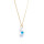 Crystal & Silver Halskette Pear Crystal AB Silber vergoldet