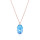 Crystal & Silver Halskette Pear Aquamarine AB Silber Rosé