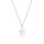 Crystal & Silver Halskette Pear Moonlight Silber Rosé