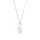 Crystal & Silver Halskette Pear Moonlight Silber Rosé