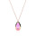 Crystal & Silver Halskette Pear Paradise Shine Silber Rosé