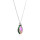 Crystal & Silver Halskette Pear Paradise Shine in Silber