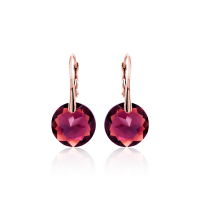 Crystal & Silver Ohrhänger Classic Cut Amethyst...