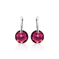 Crystal & Silver Ohrhänger Classic Cut Amethyst...