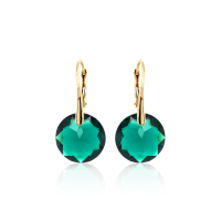 Crystal & Silver Ohrhänger Classic Cut Emerald...