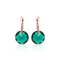 Crystal & Silver Ohrhänger Classic Cut Emerald...