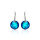 Crystal & Silver Ohrhänger Classic Cut Bermuda Blue in Silber