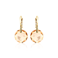 Crystal & Silver Ohrhänger Classic Cut Golden...