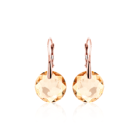 Crystal & Silver Ohrhänger Classic Cut Golden...