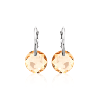 Crystal & Silver Ohrhänger Classic Cut Golden...