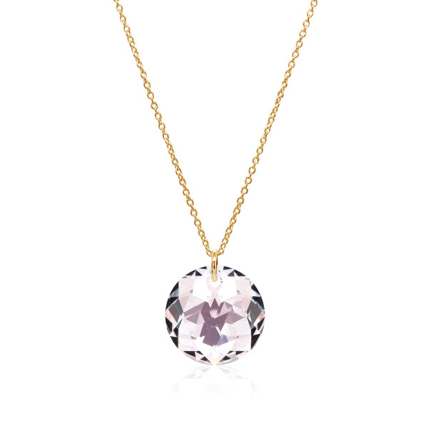 Crystal & Silver Halskette Classic Cut Crystal Shimmer Silber vergoldet