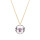 Crystal & Silver Halskette Classic Cut Crystal Shimmer Silber vergoldet