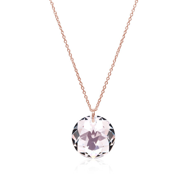 Crystal & Silver Halskette Classic Cut Crystal Shimmer Silber Rosé