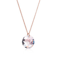 Crystal & Silver Halskette Classic Cut Crystal Shimmer Silber Rosé