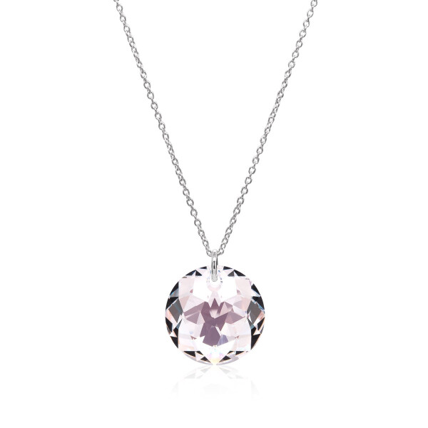 Crystal & Silver Halskette Classic Cut Crystal Shimmer in Silber