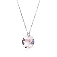 Crystal & Silver Halskette Classic Cut Crystal Shimmer in Silber