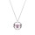 Crystal & Silver Halskette Classic Cut Crystal Shimmer in Silber