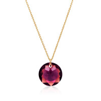 Crystal & Silver Halskette Classic Cut Amethyst...