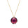 Crystal & Silver Halskette Classic Cut Amethyst Shimmer Silber vergoldet