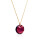 Crystal & Silver Halskette Classic Cut Amethyst Shimmer Silber vergoldet
